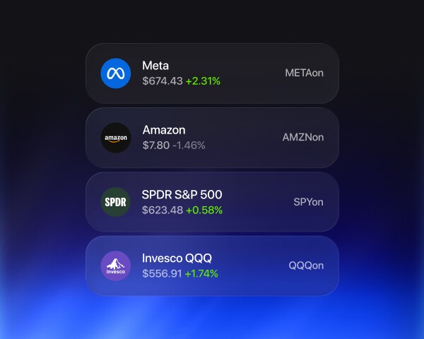 Tokenized stocks and ETFs in the Exodus app